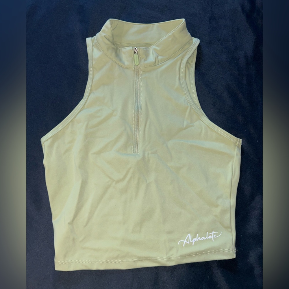 Alphalete Zip-Up Crop Top